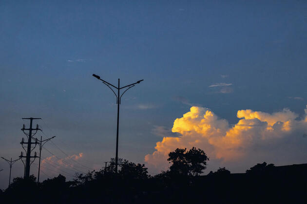 The final light of the day